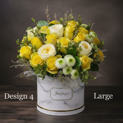 Hat Box - Yellow Coloured Hat Boxes