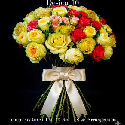 Rose Bunches - Mixed Coloured Rose Bunches - Classic