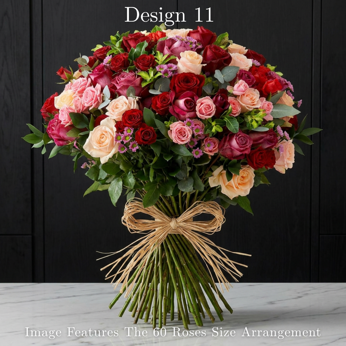 Rose Bunches - Mixed Coloured Rose Bunches - Classic