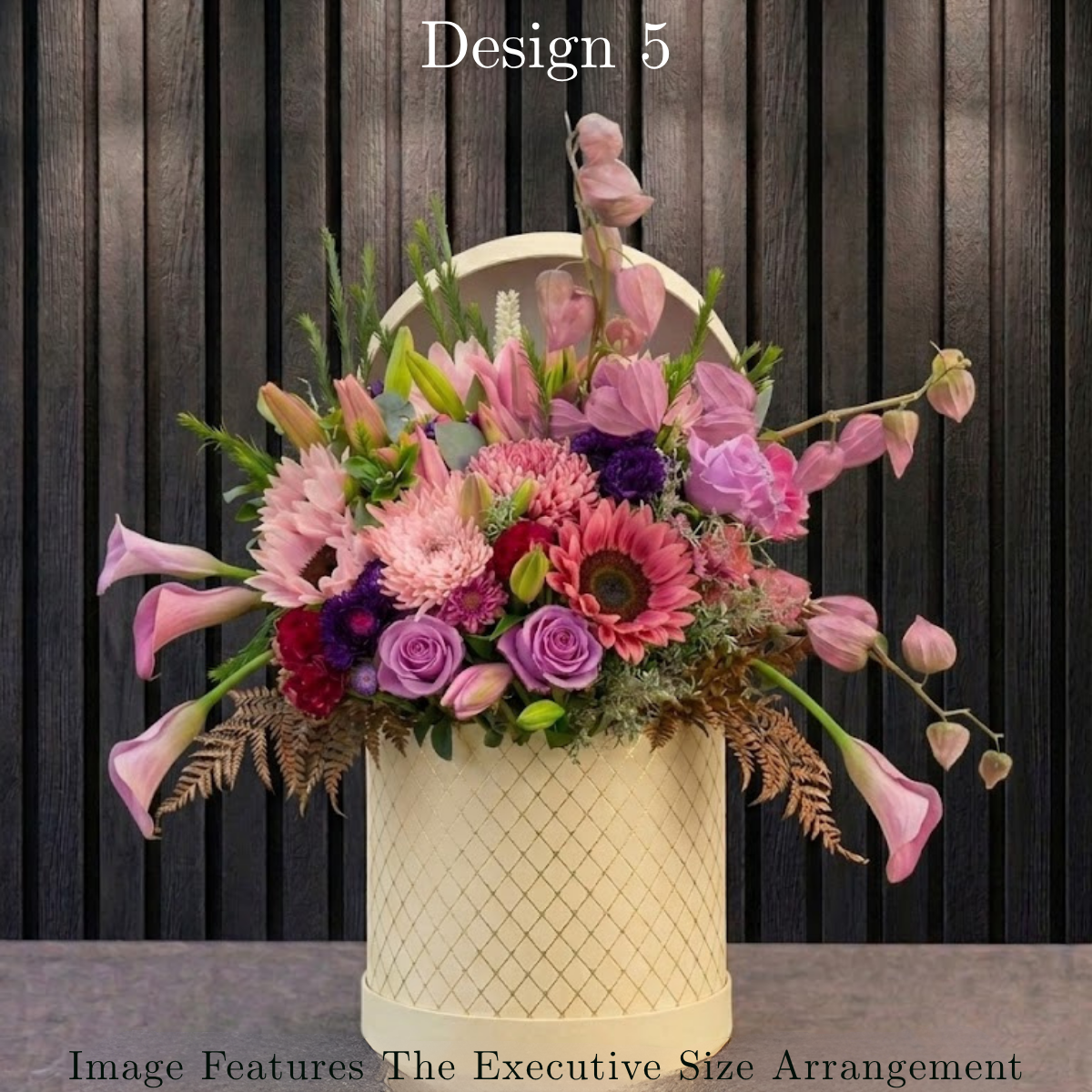 Hat Box - Pink Lavender Lilac Coloured Hat Box