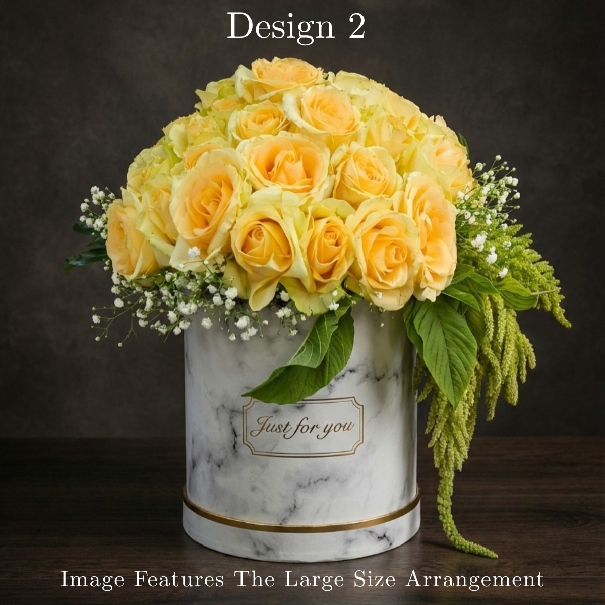 Yellow Rose Hat Box in Pretoria | Luxury Vibrant Floral Gifting