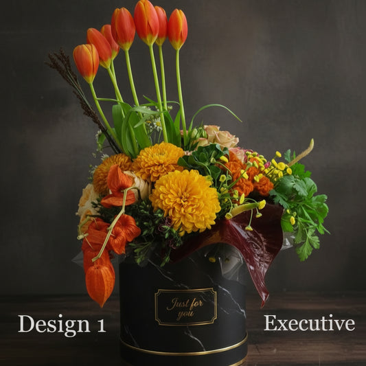 Hat Box - Autumn Coloured Hat Box