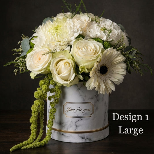 Hat Box - White Cream Coloured Hat Boxes