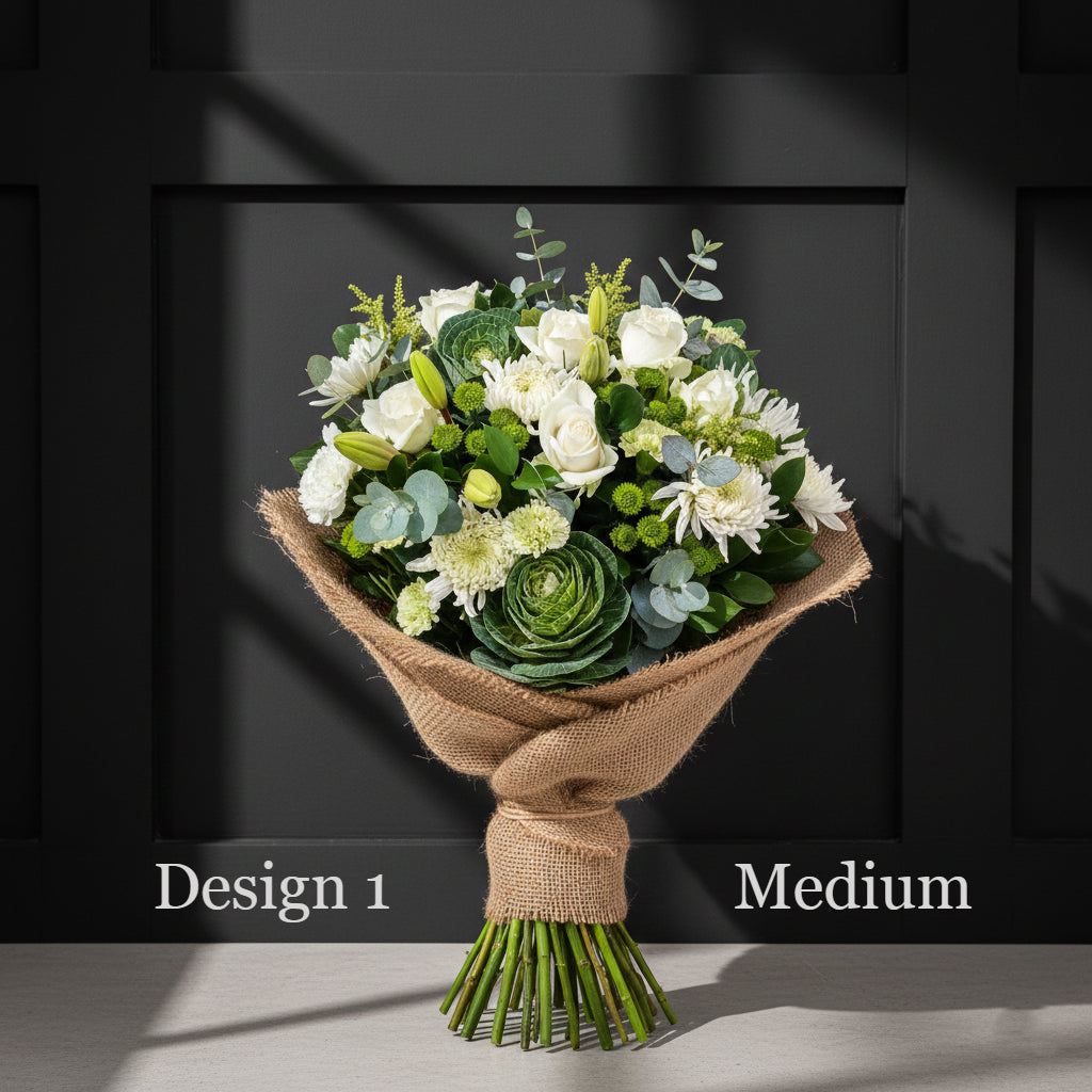 Flower bunch - White Cream Coloured Hostess Bunches