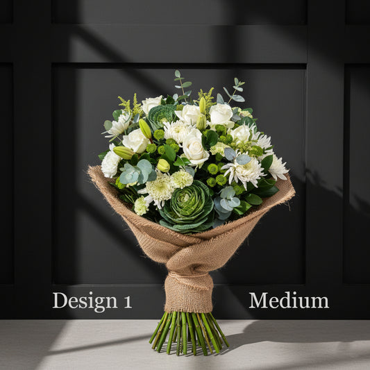 Flower bunch - White Cream Coloured Hostess Bunches