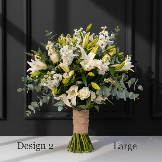 Flower bunch - White Cream Coloured Hostess Bunches