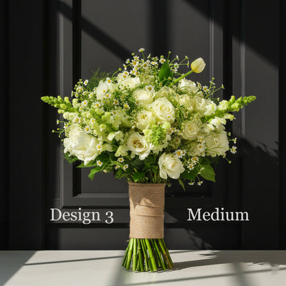 Flower bunch - White Cream Coloured Hostess Bunches