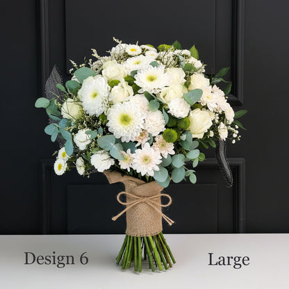 Flower bunch - White Cream Coloured Hostess Bunches