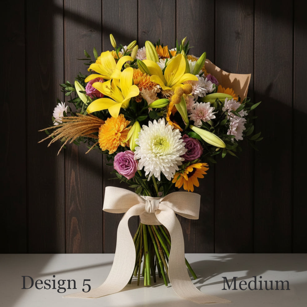 Flower Bunch - Yellow Coloured Hostess Bunch