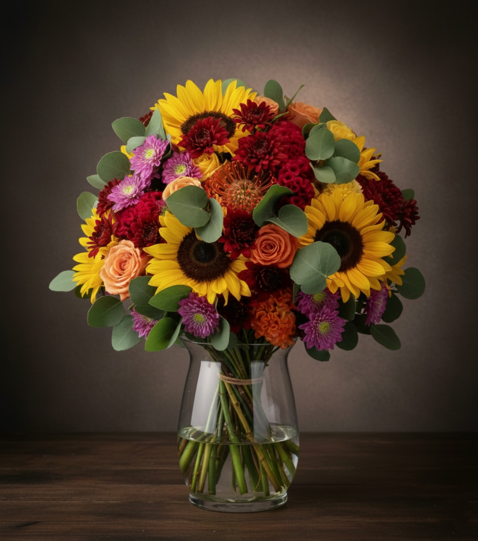 Flower Bunch - Autumn Coloured Hostess Bunch
