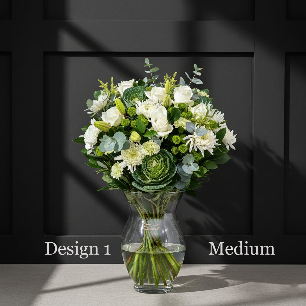 Flower bunch - White Cream Coloured Hostess Bunches