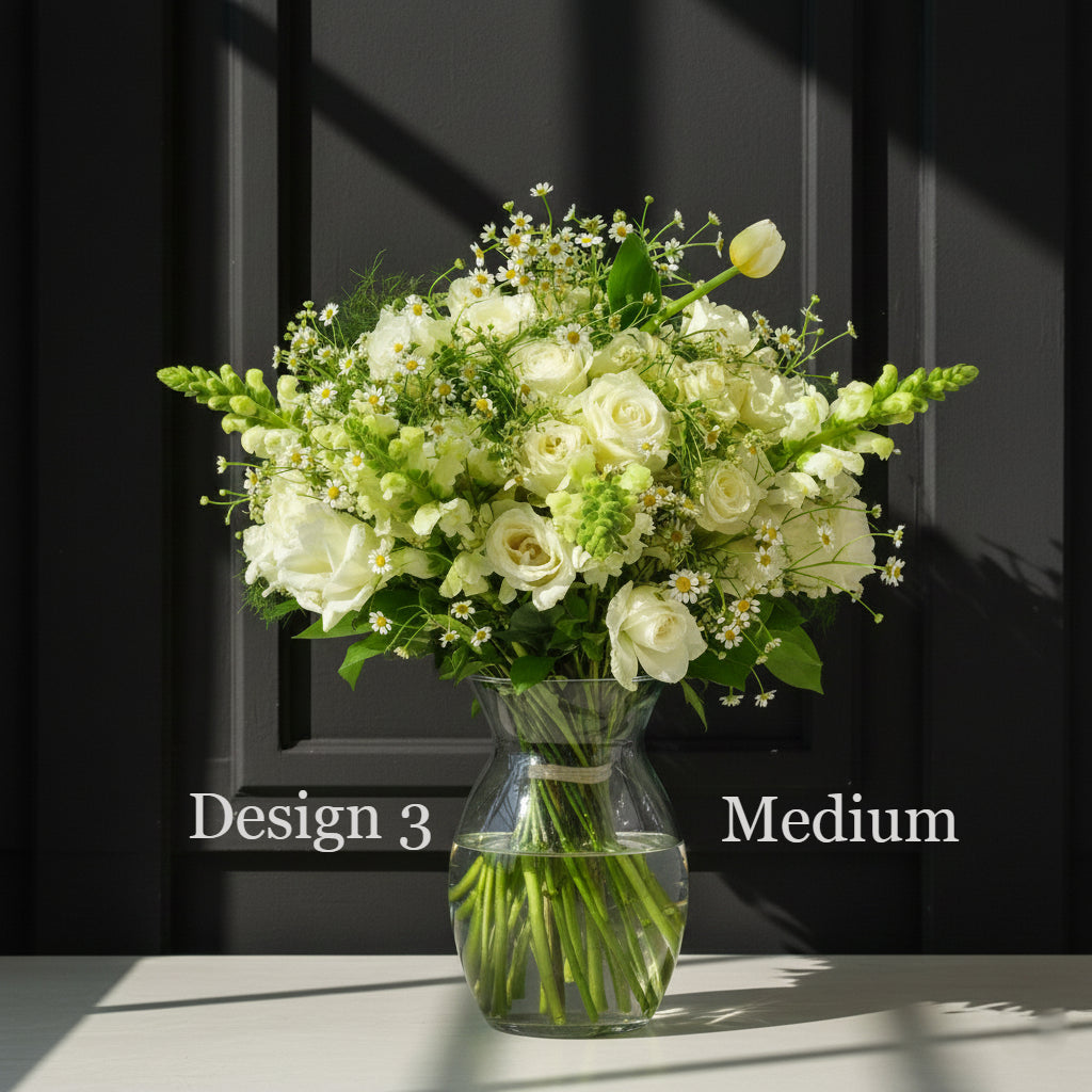 Flower bunch - White Cream Coloured Hostess Bunches