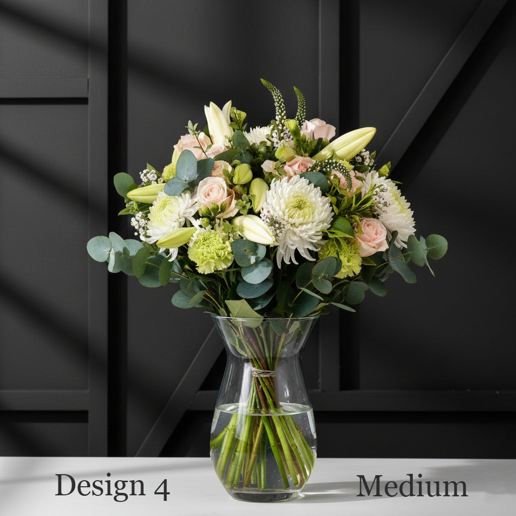 Flower bunch - White Cream Coloured Hostess Bunches