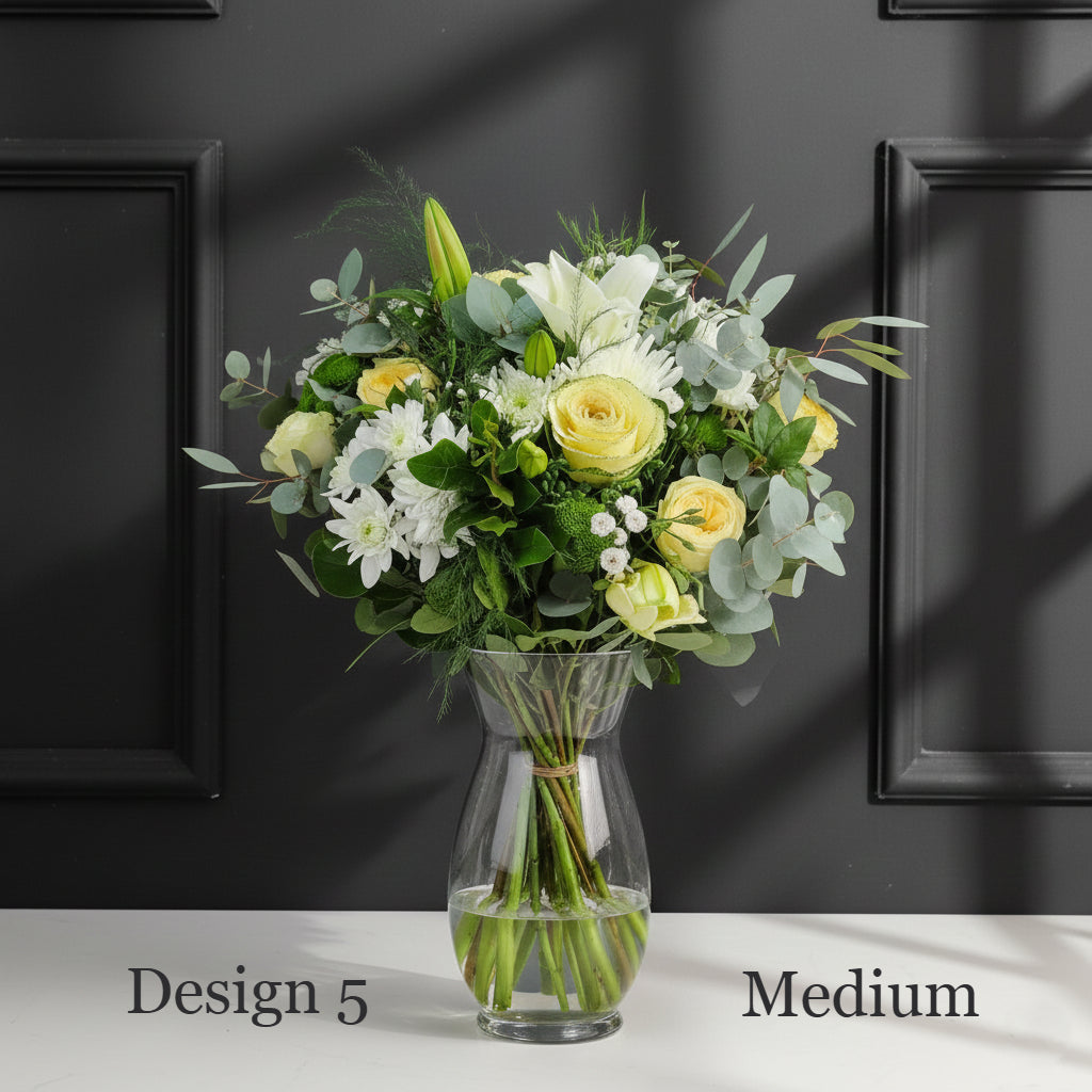 Flower bunch - White Cream Coloured Hostess Bunches