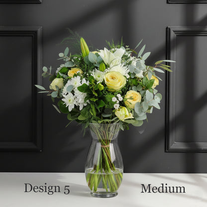 Flower bunch - White Cream Coloured Hostess Bunches