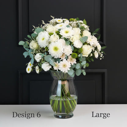 Flower bunch - White Cream Coloured Hostess Bunches