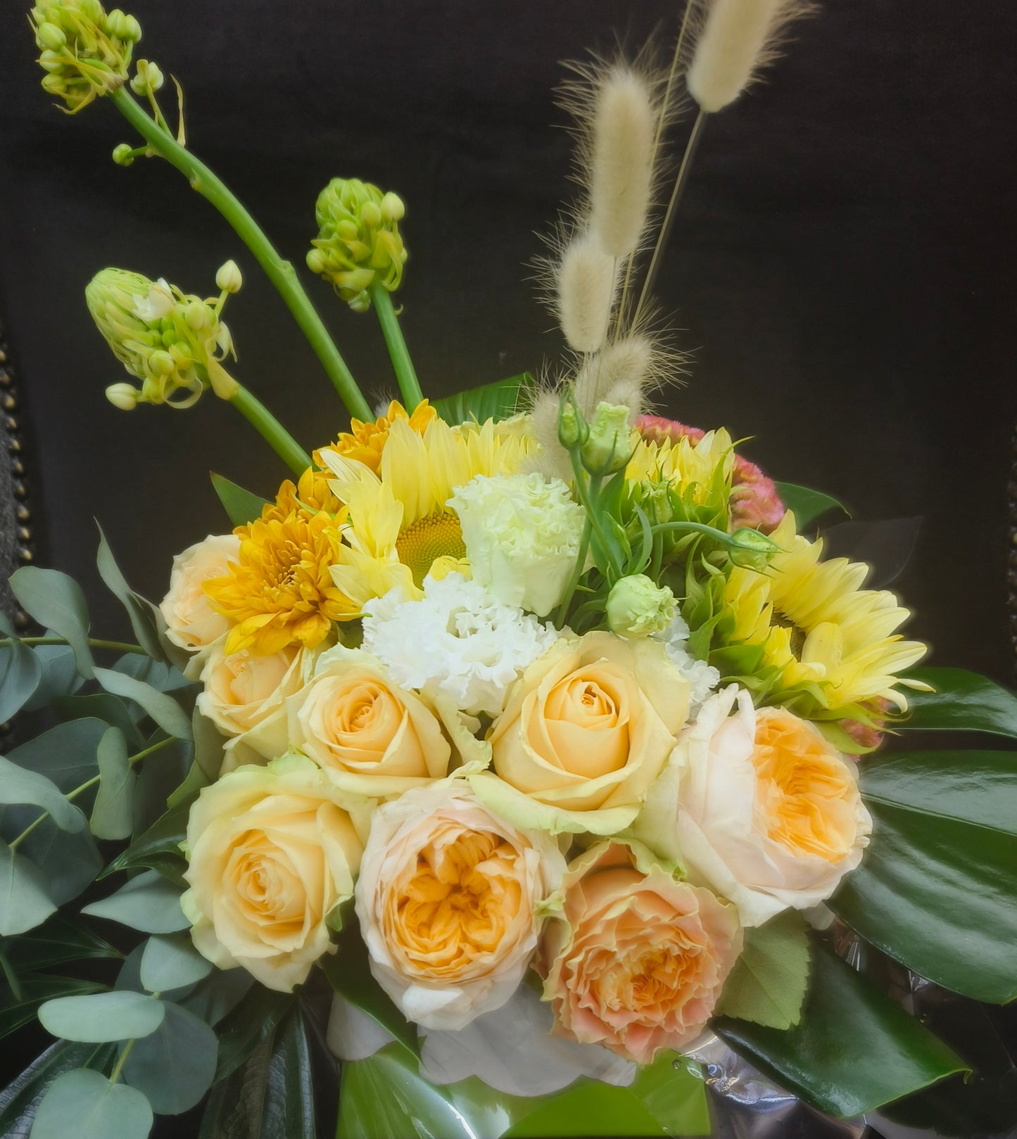 Peach/Apricot/Coral Coloured Flower Box