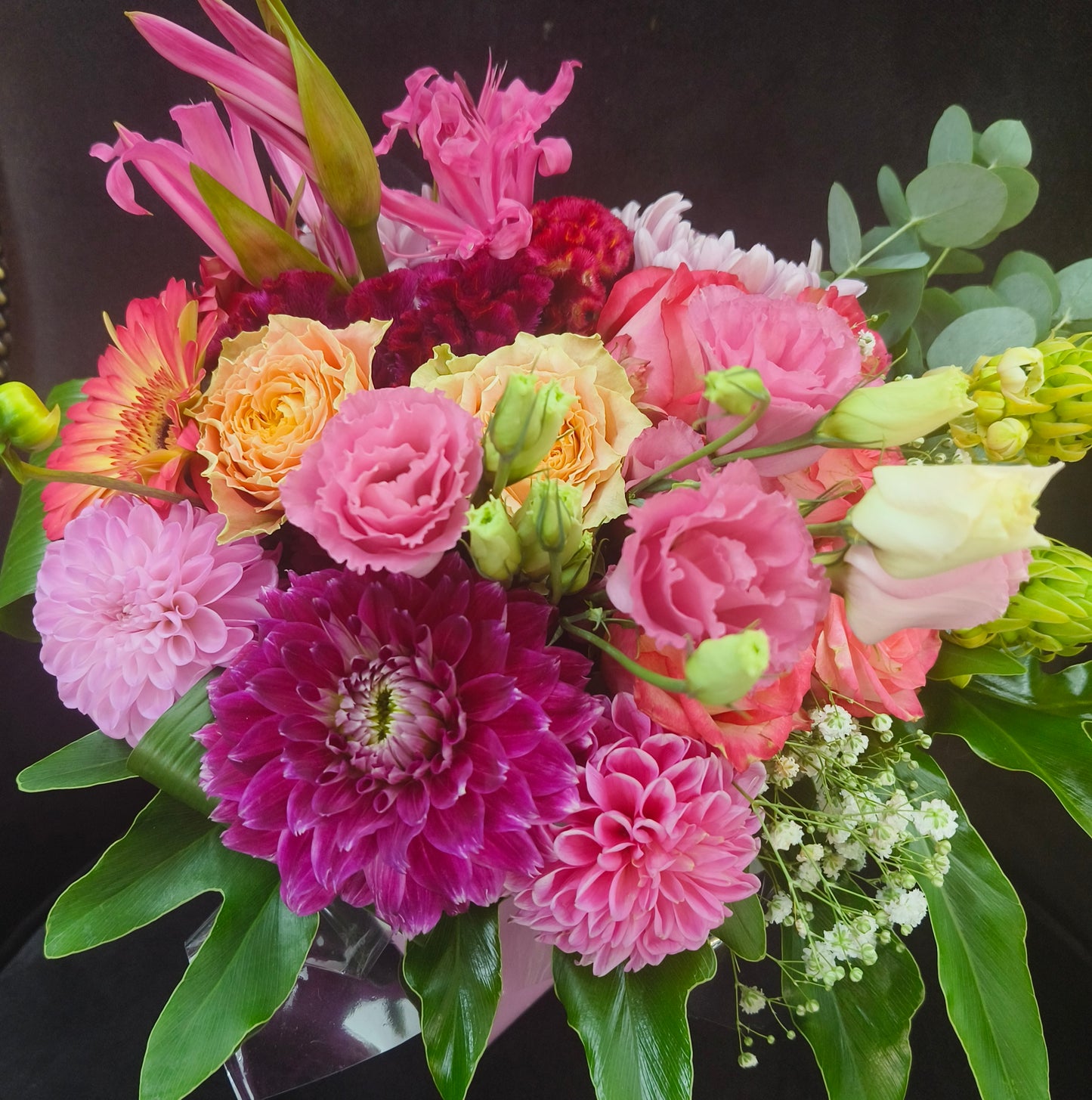 Pink/Lavender/Lilac Coloured Parisian Posy