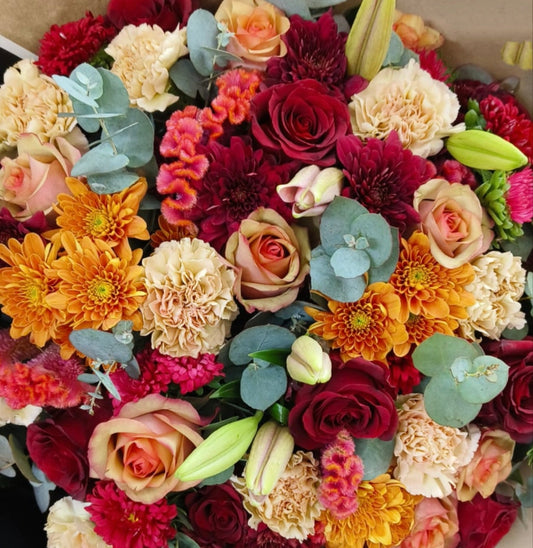 Autumn Coloured Hostess Bunch