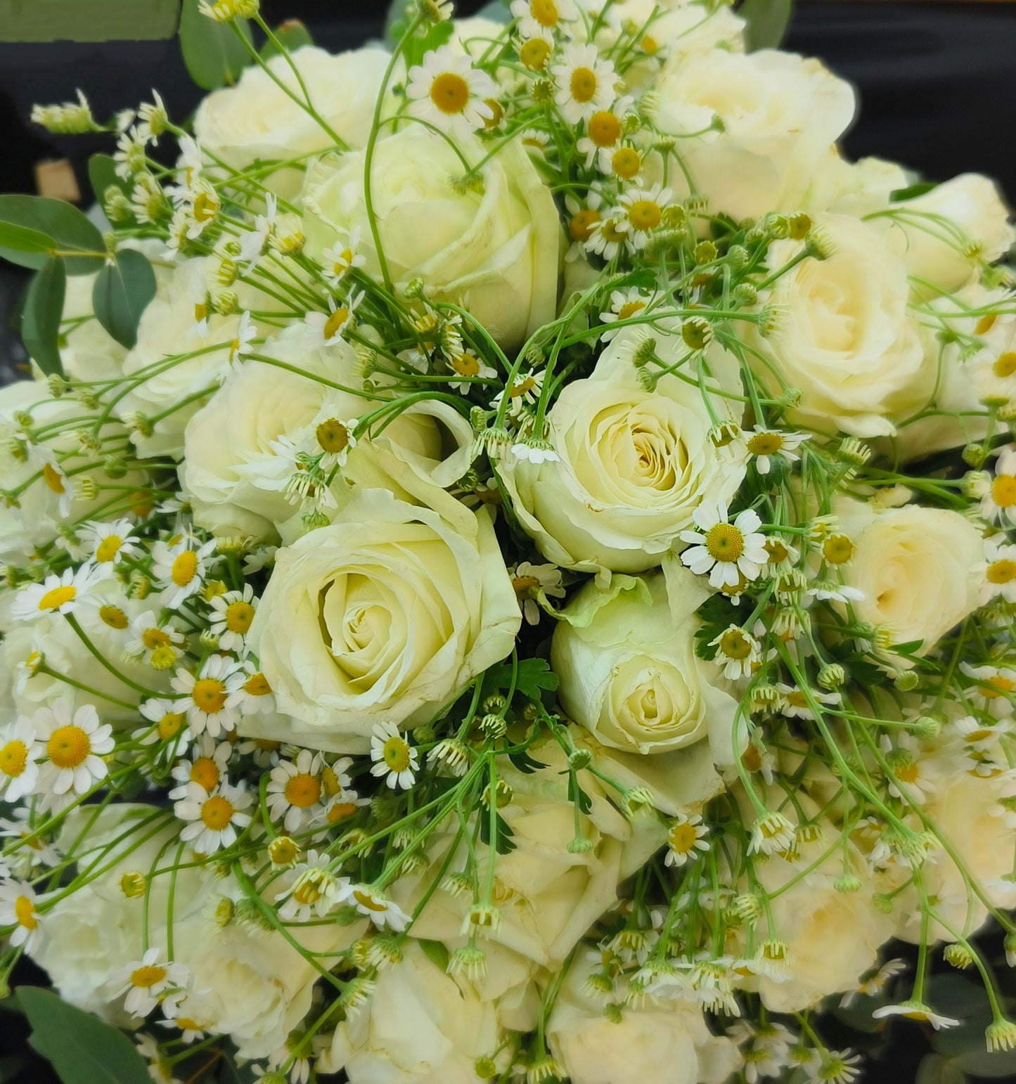 Classic White Rose Bunch