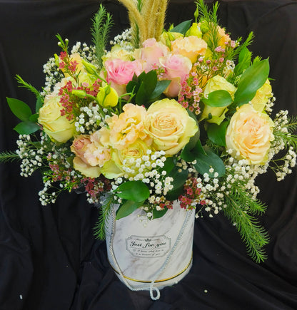 Hat Box - Peach Apricot Coral Coloured Hat Boxes