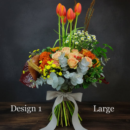 Flower Posy - Autumn Coloured Parisian Posies