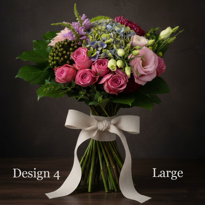 Pink/Lavender/Lilac Coloured Parisian Posy