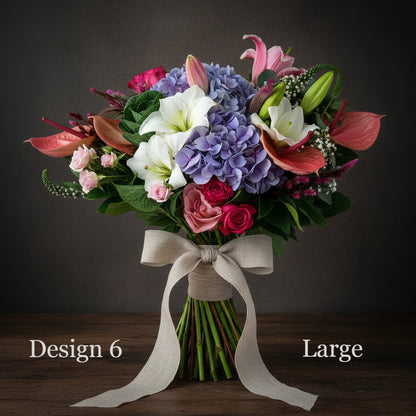 Pink/Lavender/Lilac Coloured Parisian Posy