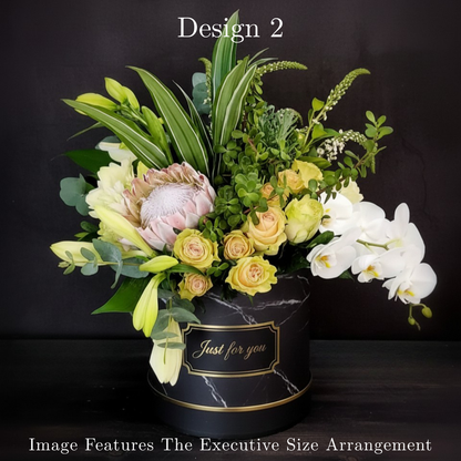 Peach & Coral Rose Hat Box in Pretoria | Luxury Apricot Floral Gift