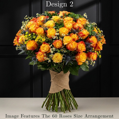 Orange Rose Bunch in Pretoria | Classic Luxury Floral Bouquet