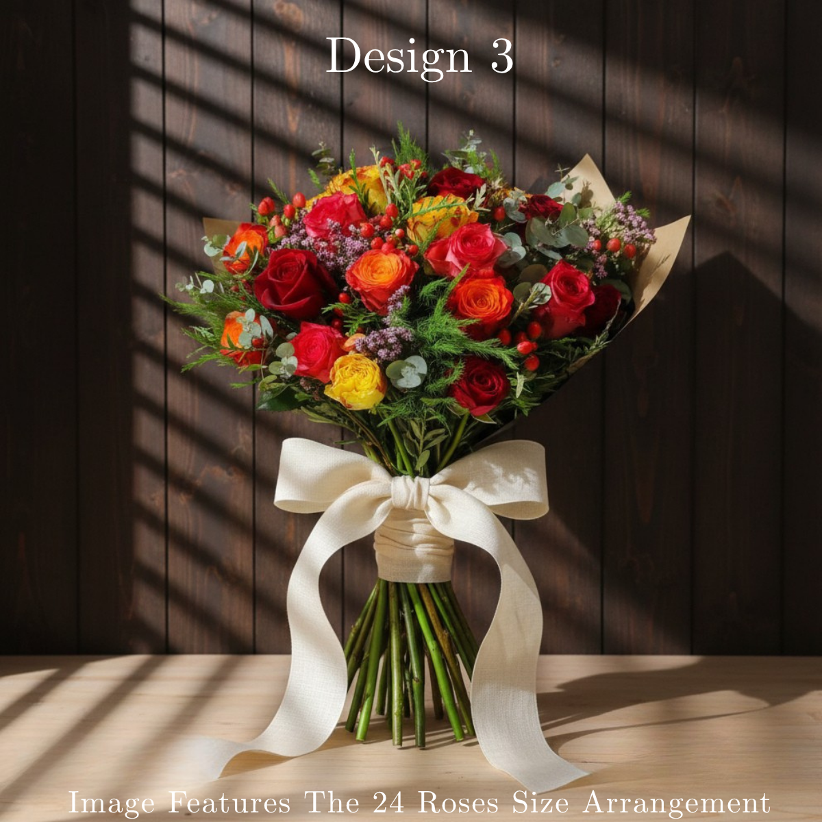 Rose Bunches - Mixed Coloured Rose Bunches - Classic