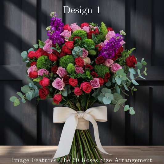Rose Bunches - Mixed Coloured Rose Bunches - Classic