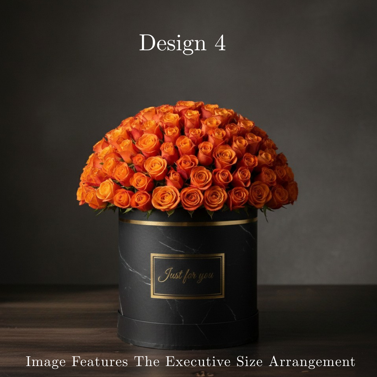 Orange Rose Hat Box in Pretoria | Luxury Bold Floral Gifting