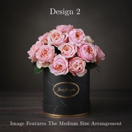 Hat Box Roses - Peony Roses Hat Boxes