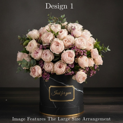 Peony Rose Hat Box in Pretoria | Luxury Pastel Floral Gifting
