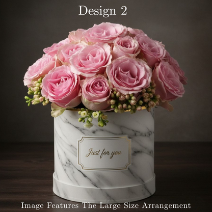 Pink & Lilac Rose Hat Box in Pretoria | Luxury Pastel Floral Gift
