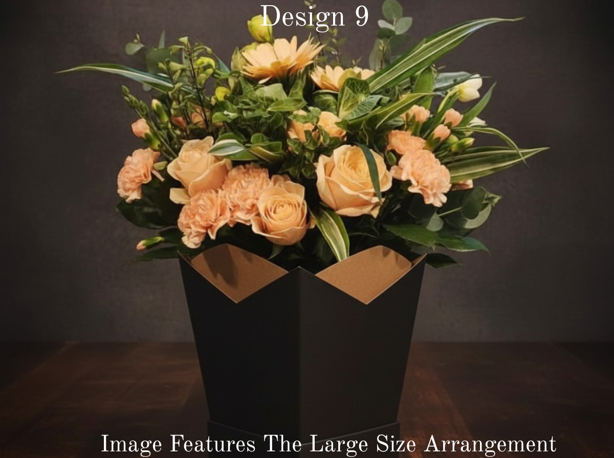Parisian Posy - Peach Apricot Coral Coloured Parisian Posy