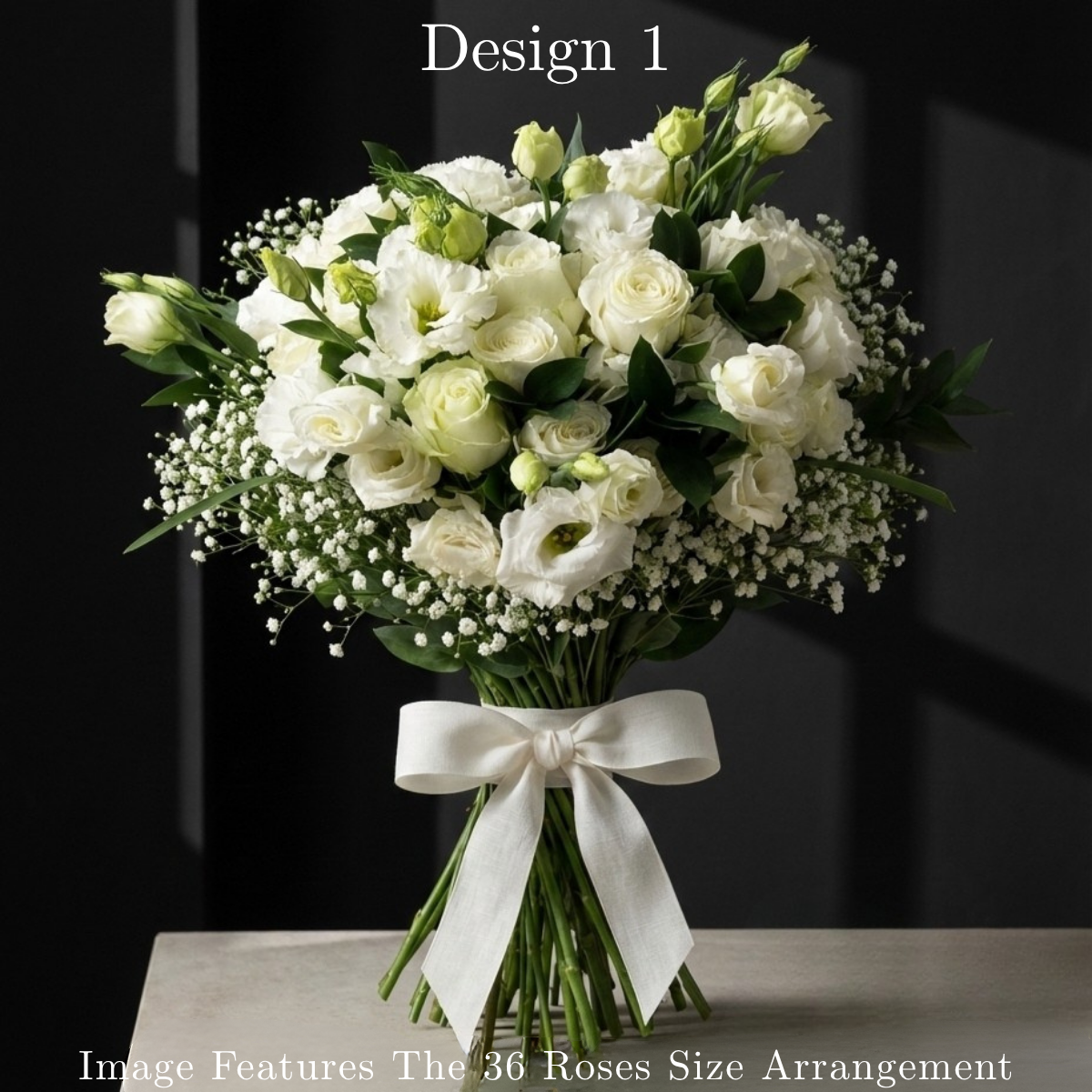 Rose Bunches - White Cream Coloured Rose Bunches - Classic