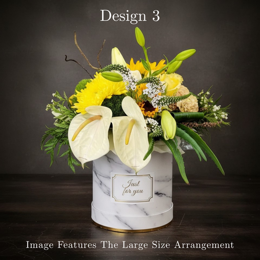 Hat Box - Yellow Coloured Hat Boxes