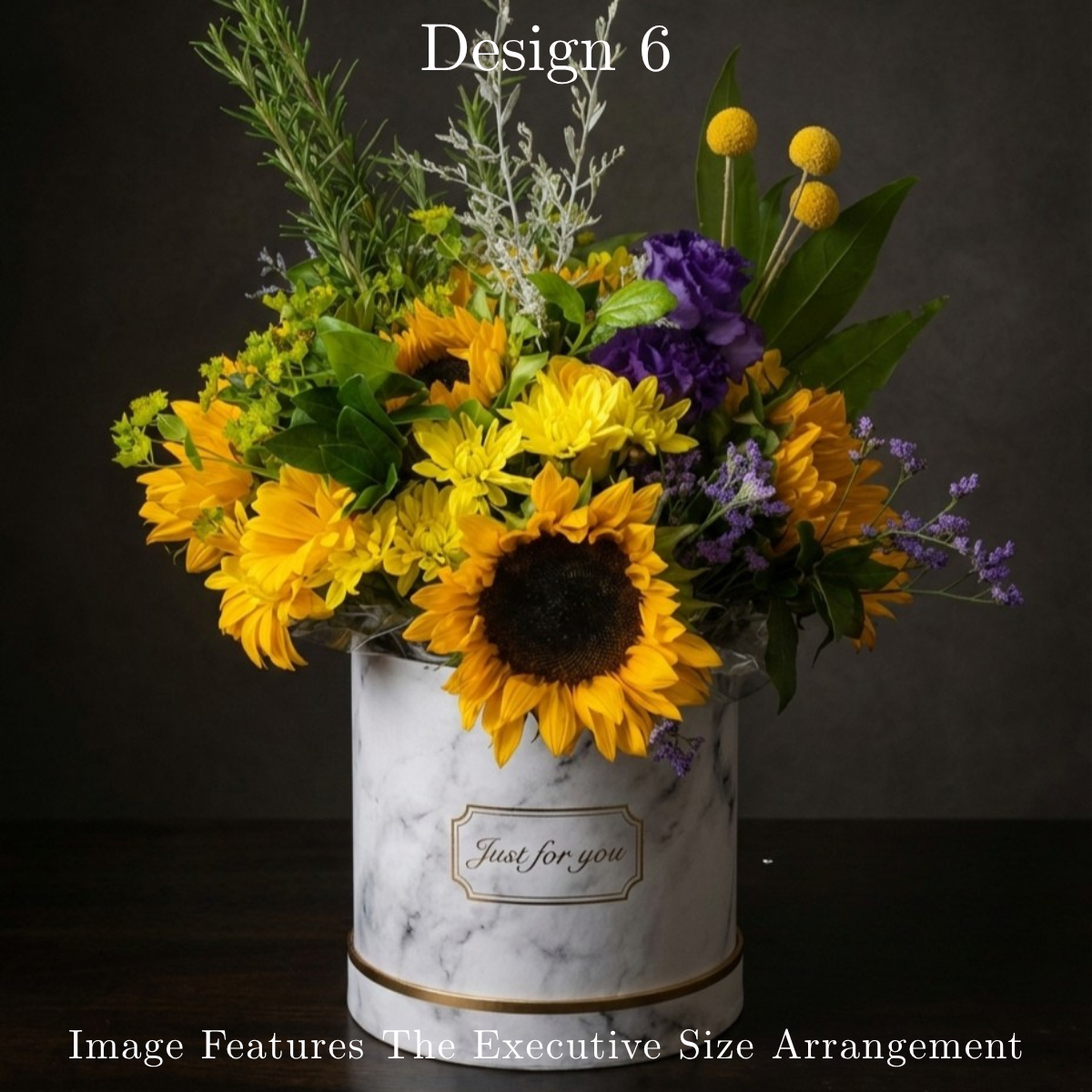 Yellow Flower Hat Box in Pretoria | Luxury Sunny Floral Gifting