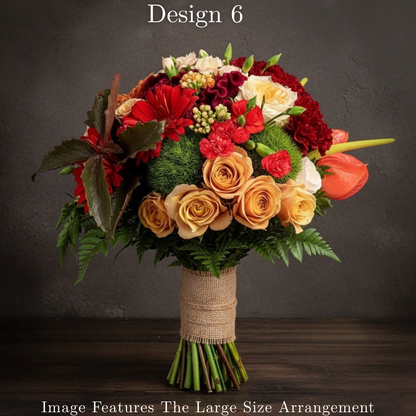 Parisian Posy - Berry Coloured Parisian Posy