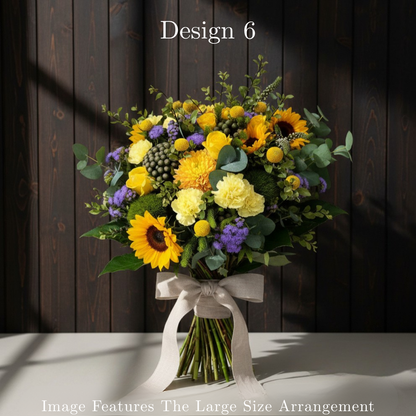 Flower Bunch - Yellow Coloured Hostess Bunch