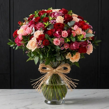 Rose Bunches - Mixed Coloured Rose Bunches - Classic