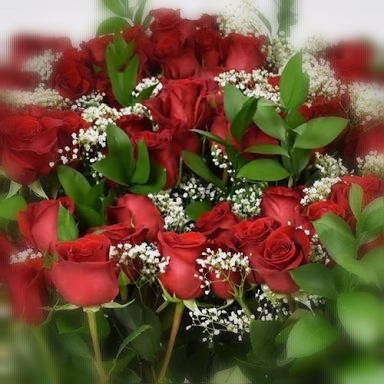 Red Coloured Rose Hostess Bunch